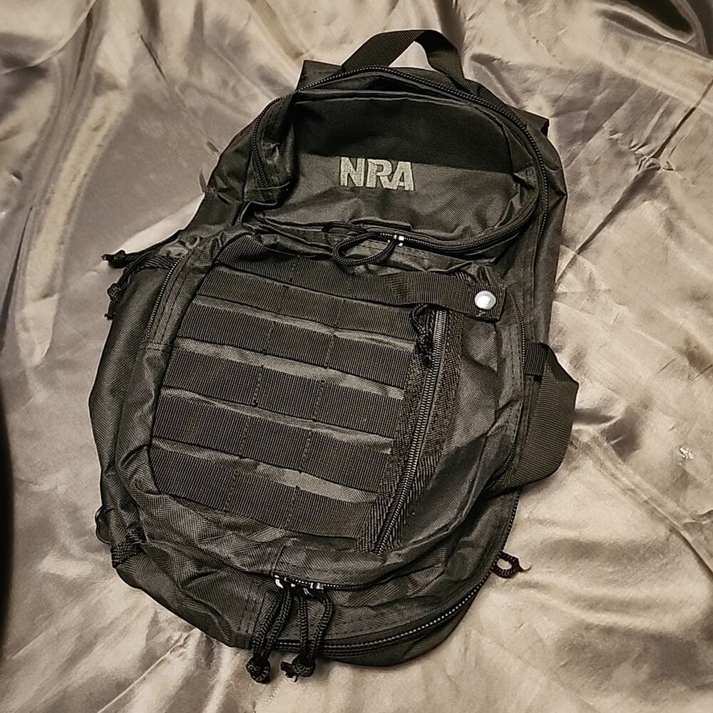 NRA Mini 16" Molly Military Style Tactical Backpack Bag Multiple Pockets EUC